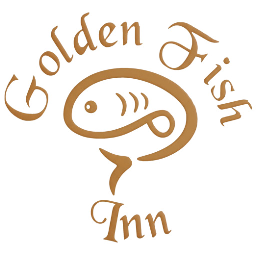 Golden fish in main logo
